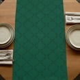 thumbnail image 5 of Table Runners 120 Inches Long Dress Scarves, Dark Green Plaid Farmhouse Coffee/Dining/Kitchen Table Runner for Living Room, Country Vintage Abstract Striped Lattice 13x120 Inch, 5 of 9