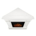 thumbnail image 4 of Bowery Hill Contemporary Solid Wood Electric Corner Fireplace in White, 4 of 25
