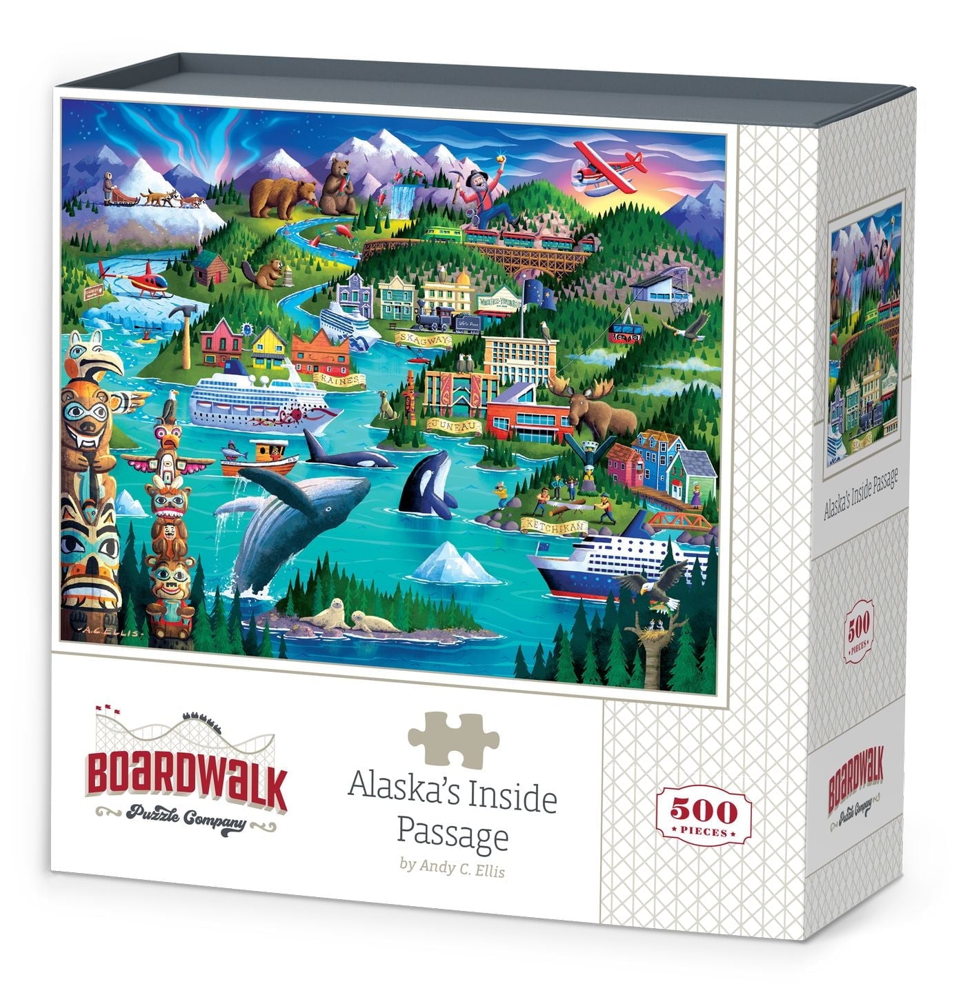 St. Lucia 500-Piece Jigsaw Puzzle By Boardwalk - Made In USA Caribbean Landscape