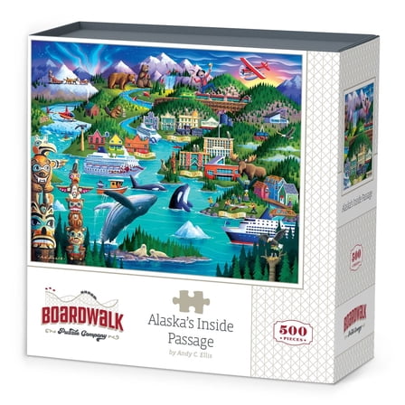 Alaska's Inside Passage - 500 Piece Boardwalk Jigsaw Puzzle
