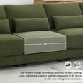 thumbnail image 5 of Oversized Sectional Sofa with Reversible Chaise,120" W 5-seat Armless Convertible L-shaped Couch for Living Room,Green, 5 of 7