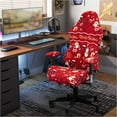 thumbnail image 2 of AUQ Gaming Chair Cover,Eco-Friendly Safe Recliner Chair,Dust-proof Print Chair Covers for Home,Christmas Letters, 2 of 5