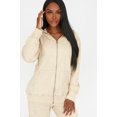 thumbnail image 1 of Urban Planet Women's Oversized Washed Fleece Zip-Up Hoodie, 1 of 2