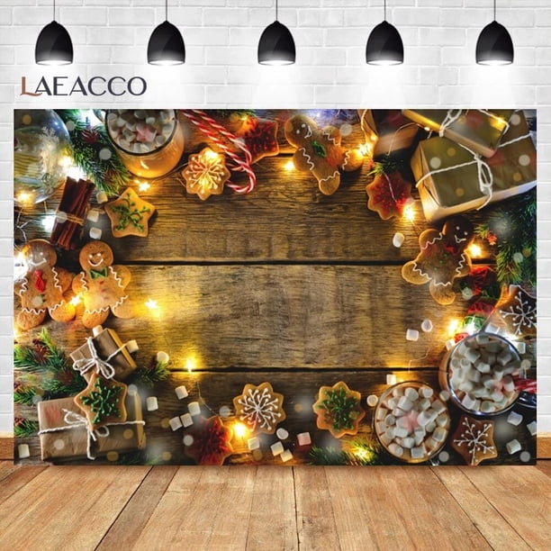 Telón de fondo de madera de Navidad, regalo de bola, tablones de corona de pino, tablero, fiesta de año nuevo, fondos fotográficos de bebé, sesión fotográfica, estudio fotográfico