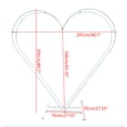 thumbnail image 2 of ANQIDI 80.7Inch Heart-Shaped Wedding Arch Stand, White Metal Flower Stand Wedding Flower Balloon Decor, 2 of 12