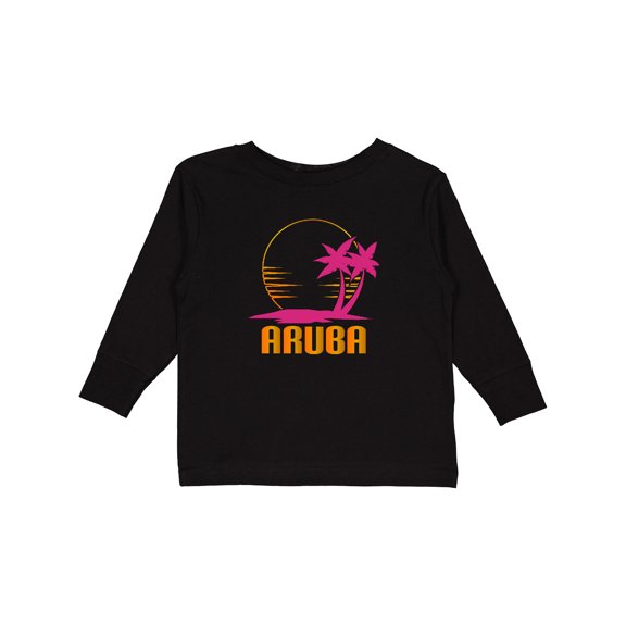 Inktastic Aruba Apparel for Cruise Girls Long Sleeve Toddler T-Shirt