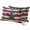 Brown, Red, Blue, White, variant on 2 Pack Outdoor Waterproof Throw Pillow Covers,Retro USA Flag Wood Texture Decorative Square Pillow Case Patio Pillowcases for Chair Couch Sofa 16x16in