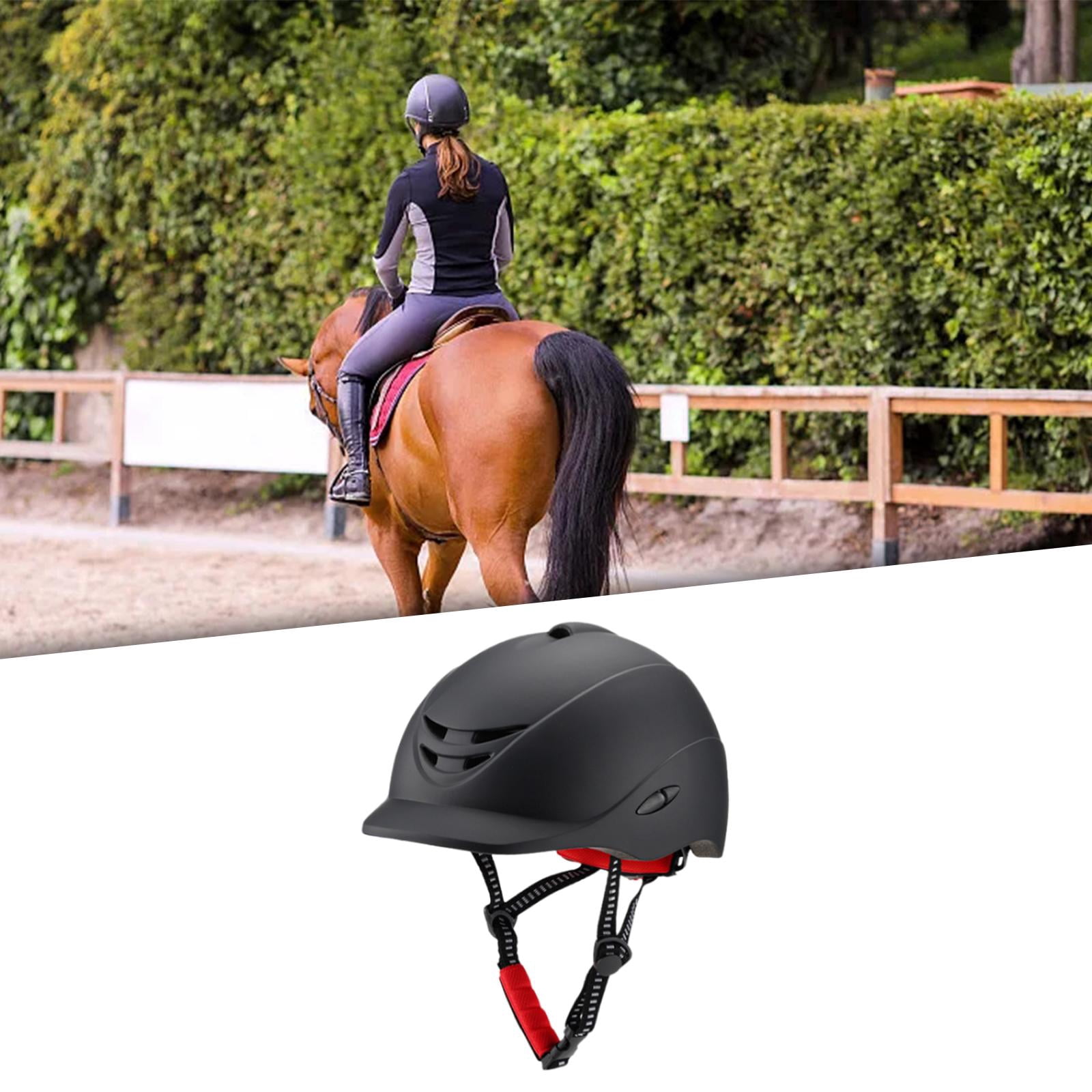 Wswqop Adults Equestrian Hat Riding Hat Lightweight Equestrian Equipment Outdoor Sports L