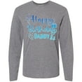 thumbnail image 3 of Inktastic Blue Happy Birthday Daddy Long Sleeve T-Shirt, 3 of 5