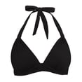 thumbnail image 4 of HNMKIU 2026 Triangle Padded Bandeau Women's Swimwear for Summer Beach Comfort Bikini Tops for Women Black_002，L, 4 of 5