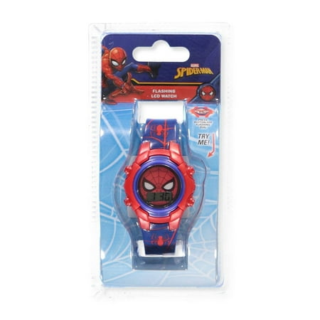 Spider-Man Flashing LCD Watch (Best Man Watches Ever)