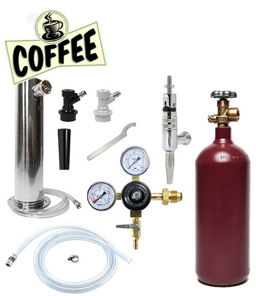 5 Gallon Nitro Coffee Keg System with Single Tower