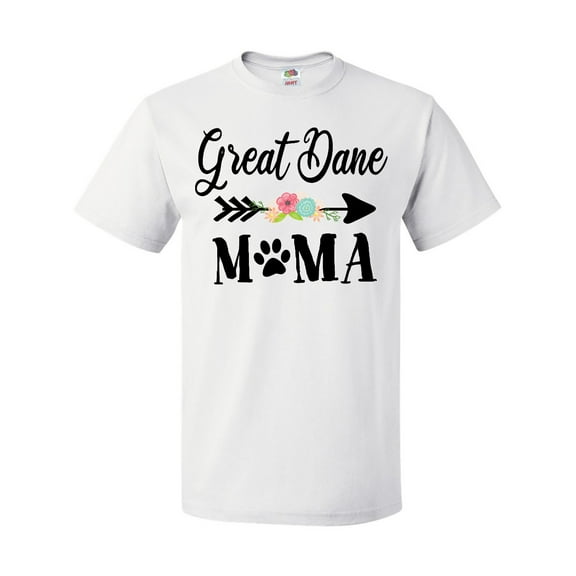 Inktastic Great Dane Mama with Flowers and Arrow T-Shirt