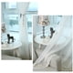 thumbnail image 4 of Cortina de ventana transparente Cortinas De Ventana Transparentes Con Ojales, Cortinas De Gasa, Blancas, 200x250 Cm, Con Cuentas 200x250cm-con cuentas Magideal Cortina de ventana transparente, 4 of 6