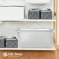 thumbnail image 5 of Life Story 55 Qt Stackable Storage Bin, Light Duty Lidded Container, Clear, 24 Pack, 5 of 9