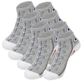 thumbnail image 1 of Calcetines Tubo Corto VentDepot VersSockGray 4Pares Gris 5-9.5US Poliéster, 1 of 1