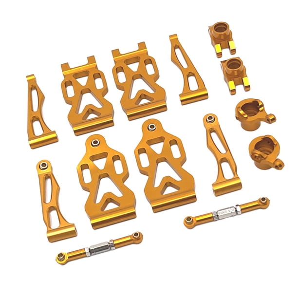 Juego de Piezas de Repuesto para Brazo Oscilante Delantero Y Trasero RC, Piezas de Repuesto Duraderas para Modelo de Vehículo RC para 16106 16201 1610 Oro