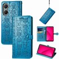 thumbnail image 1 of Funda Cartera FOXDOCK para Vivo Y18i , Flip PU con Relieve de Gatos y Perros, Tarjetero y Soporte, 1 of 6