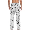 thumbnail image 2 of Stars Pattern Monochromatic Star Mens Pajama Pants Sleepwear Lounge Men's Pajama Bottoms Gift for Family, 2 of 7