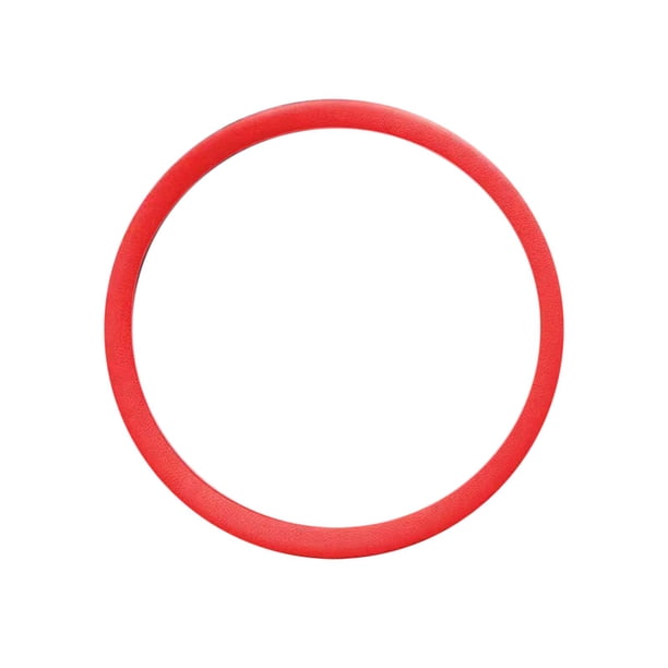 Funda de silicona para volante de coche, decoración universal, protector Rojo