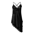 thumbnail image 5 of Lace Camisole Tops for Women Y2k V Neck Spaghetti Strap Asymmetrical Hem Cami Tank Tops Going out Tops Summer Outfits, 5 of 5