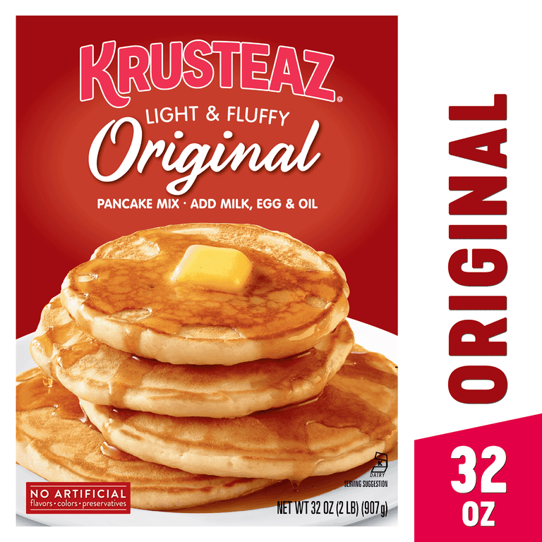 Krusteaz Light & Fluffy Original Pancake Mix, 32 oz Box