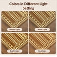 thumbnail image 7 of Design&I 3'x5' Ultra Soft Throw Mat, Ru Boho Wicker Interlocking Geometric Border Door Front Entryway Flowing Dynamic None Fluffy Washable Easy Care Indoor rug for Bedside Hallway, 7 of 7