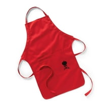 Weber Red BBQ Apron with Black Kettle Logo