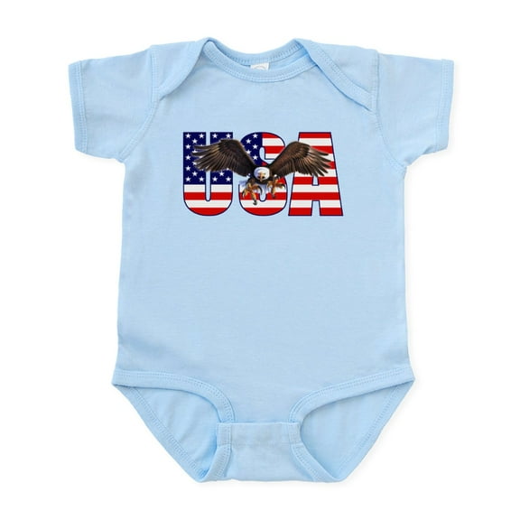 CafePress - Baby Eagle 1 Infant Bodysuit - Baby Light Bodysuit, Size Newborn - 24 Months