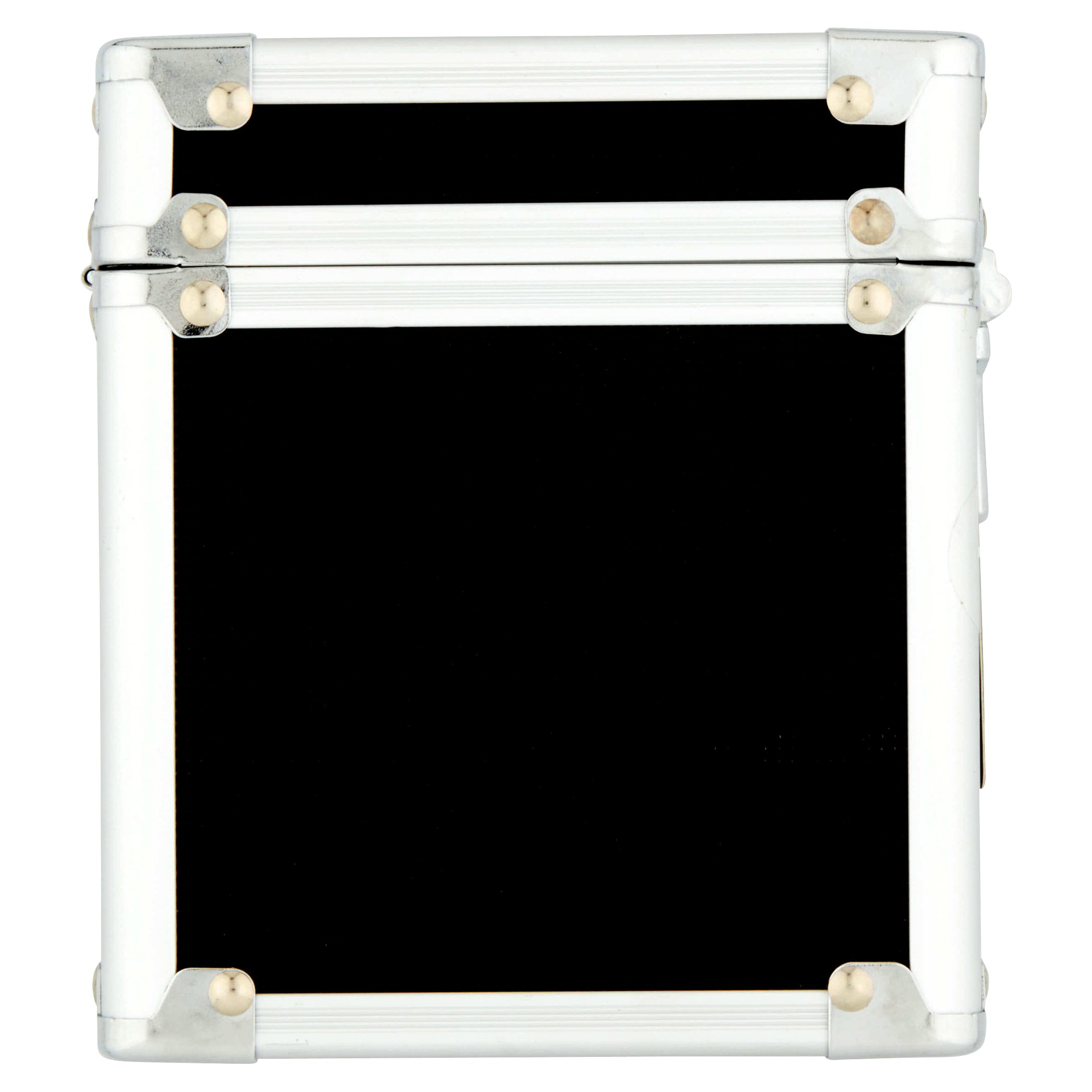 Vaultz Locking Medicine Box with Combination Lock, Black & White Stripe -  VZ03963