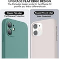 thumbnail image 3 of Étui Compatible avec iPhone 11, Silicone Liquide Amélioré avec [Bords Plats] [Protection de la Caméra] [Doublure en Microfibre Douce Anti-Rayures] Étui de Téléphone pour iPhone 11 6.1 Pouces - Vert Pin, 3 of 4