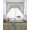 DarkSeaGreen, variant on Beige Teal Boho Swag Kitchen Curtains Sets for Windows 24 Inch Length, Medieval Vintage Ethnic Floral Abstract Short Window Curtain Panels Swags Valances and Tiers 3 Piece Set for Cafe/Dining Room