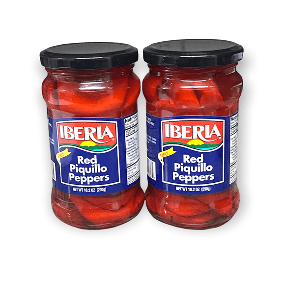 2 Jars of Iberia Fancy Red Piquillo Peppers Pimiento Piquillo 10.2 Ounces