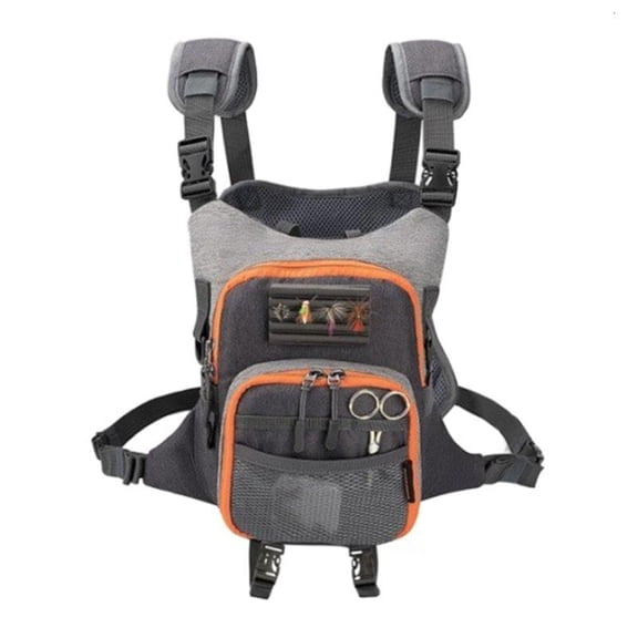 CEORPER Wear Resistant Angler Vest Pack Organized Compartments For Fishing Gear