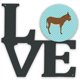 thumbnail image 1 of Decoración de pared Caroline's Treasures Donkey Blue Check Love multicolor BB8023WALV, 1 of 1