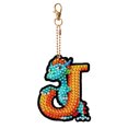thumbnail image 1 of Llavero Artístico Con Dinosaurio Doble Cara 26 Letras Creativas, 1 of 9