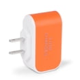 thumbnail image 5 of Sidaley 3USB LED emisor de luz dispositivo de carga inteligente de pared de teléfono móvil adaptador de reproductor de MP3 viaje Naranja Enchufe de EE. UU. 10piezas, 5 of 5