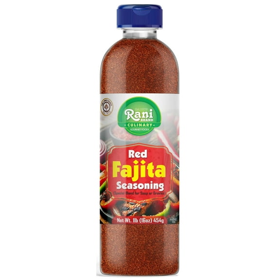 Rani Red Fajita Seasoning (Special Blend for Soup or Gravies) 16oz (1lb) 454g PET Jar ~ All Natural | Gluten Friendly | NON-GMO | Kosher | Vegan | Product of USA