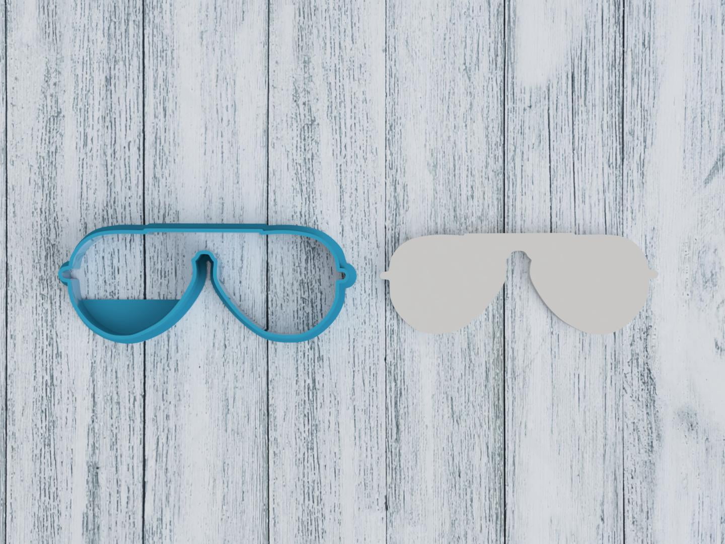 Details about   Sunglasses cut cookie biscuit glasses knife-fondant 3 sizes show original title