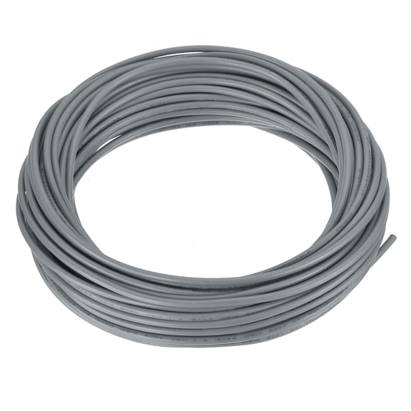 Uxcell 18AWG 18 Gauge Stranded Hook-Up Wire PVC Tinned Copper Wire 50ft Gray