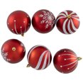 thumbnail image 3 of Northlight Matte Glittered Shatterproof Christmas Ball Ornaments - 3" (76mm) - 60ct, 3 of 8