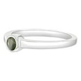 thumbnail image 3 of 925 Sterling Silver Simulated Peridot Birthstone Ring For Girls Size 3, 3 of 4