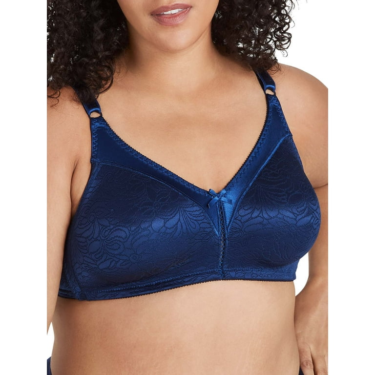 Bali Womens Double Support Lace Wirefree Bra with Spa Closure