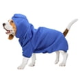 thumbnail image 3 of Sudadera con capucha de poliéster para mascotas, cálida y bonita para el invierno, para perros, cachorros y gatos (azul oscuro M), 3 of 11