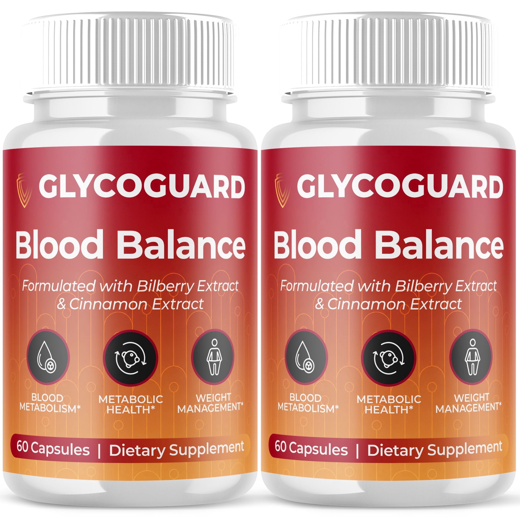 Glycoguard Blood Balance Support Pills Advanced Formula Vitamin Supplement Glyco Guard 120 Capsules