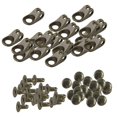 thumbnail image 2 of Yinanstore 2-5pack 20 Sets Carabiner Buckles Non- Stopper Rope clip and clamp 2 Pcs, 2 of 8