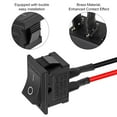 thumbnail image 3 of 10PCS KCD1-01 Pre-Wired On/Off Boat Switch Toggle Switch 2 Pin 6A/250V 10A/125V AC Mini Square Toggle Switch for Auto Cars, 3 of 6