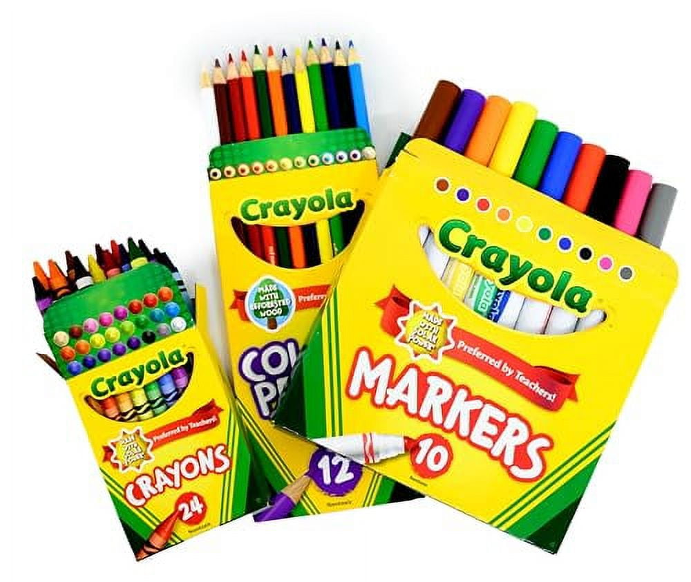 School Supply Boxes | Back to School Supply Box Grades K-5 | Case Pack (4 Boxes) | School Supply Kit Back to School Essentials