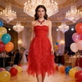 thumbnail image 3 of Yievot Tulle Skirts for Women High Low Asymmetrical Layered Puffy Sequin Skirts Midi Length Irregular Tutu Skirt, 3 of 4