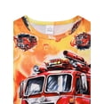 thumbnail image 6 of HWJAD Boys Cool Summer Outfits Set for Toddler Kids Short Sleeve Tee and Shorts 2 Pieces Little Boys Fire Truck Clothes, 6 of 11